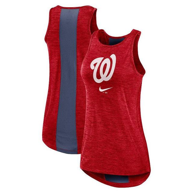 Womens Nike Red Washington Nationals Right Mix High Neck Tank Top Product Image