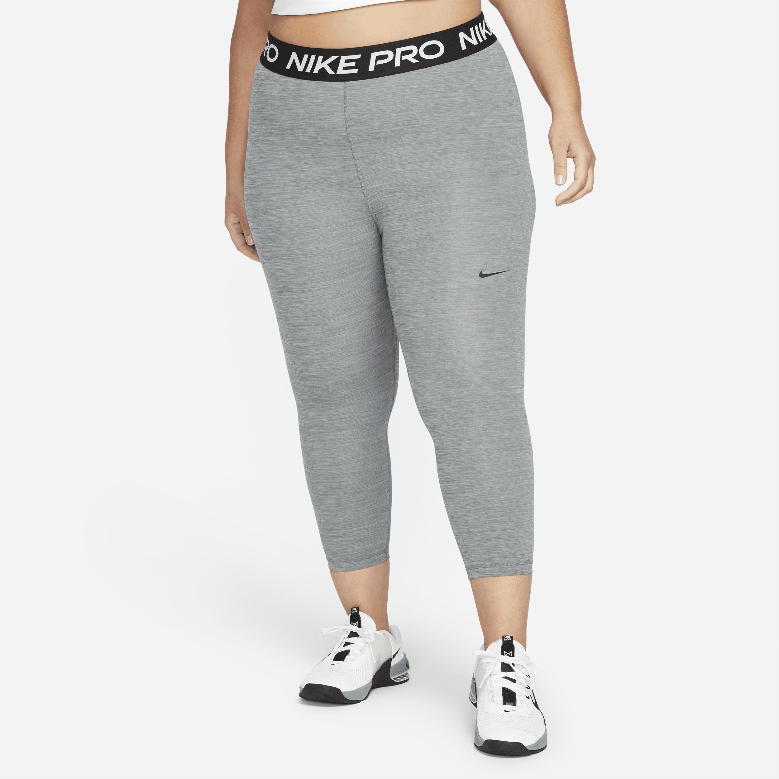 Womens Nike Pro Mid-Rise Crop Leggings (Plus Size) Product Image