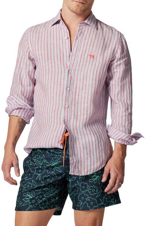 Rodd & Gunn Mclean Park Stripe Linen Button-Up Shirt Product Image