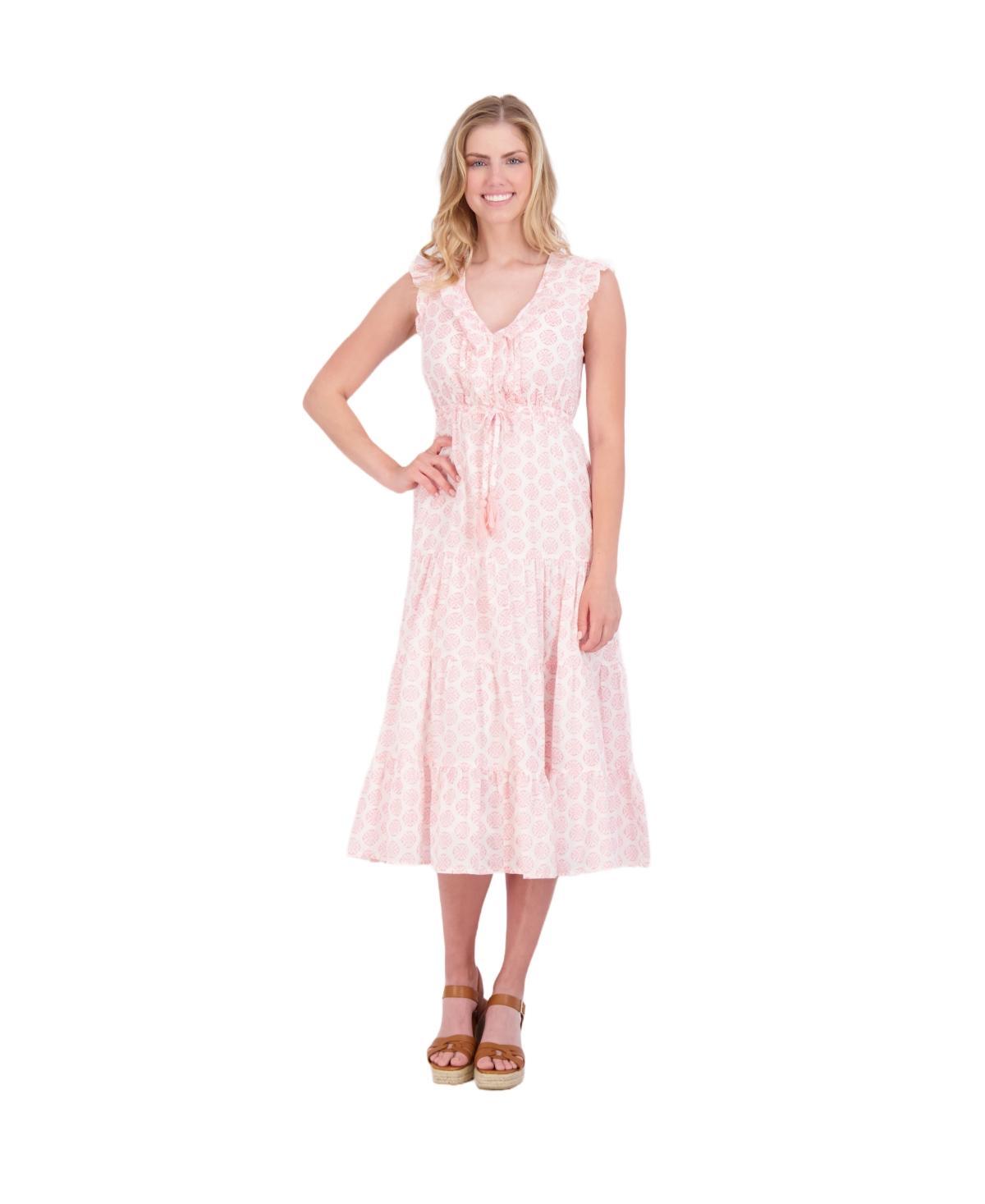 Mer St. Barth Womens Giselle Maxi Dress Pink Star Product Image