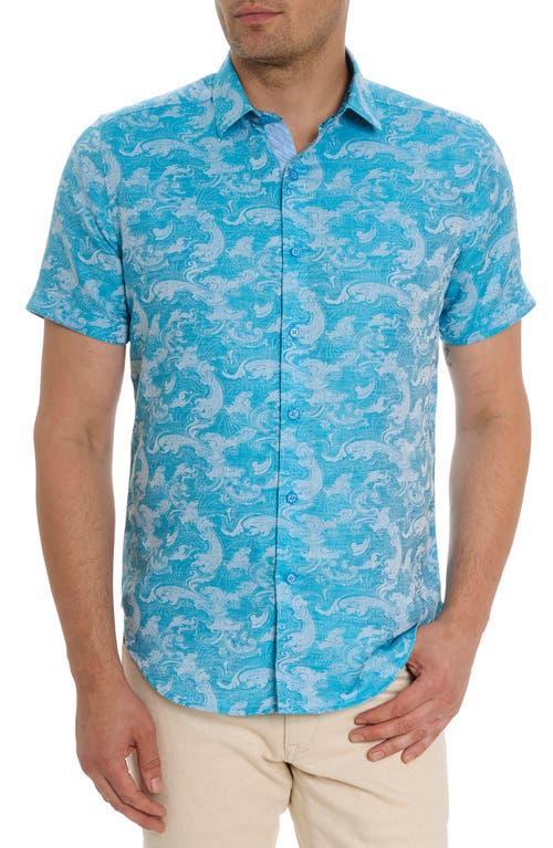 Mens Poseidon Linen & Cotton-Blend Button-Front Shirt Product Image