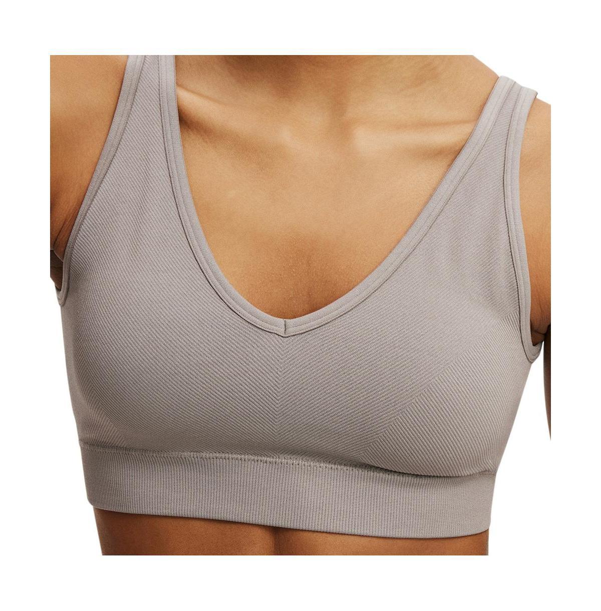 Cotton On Womens Seamless Plunge Strappy Back Crop Product Image