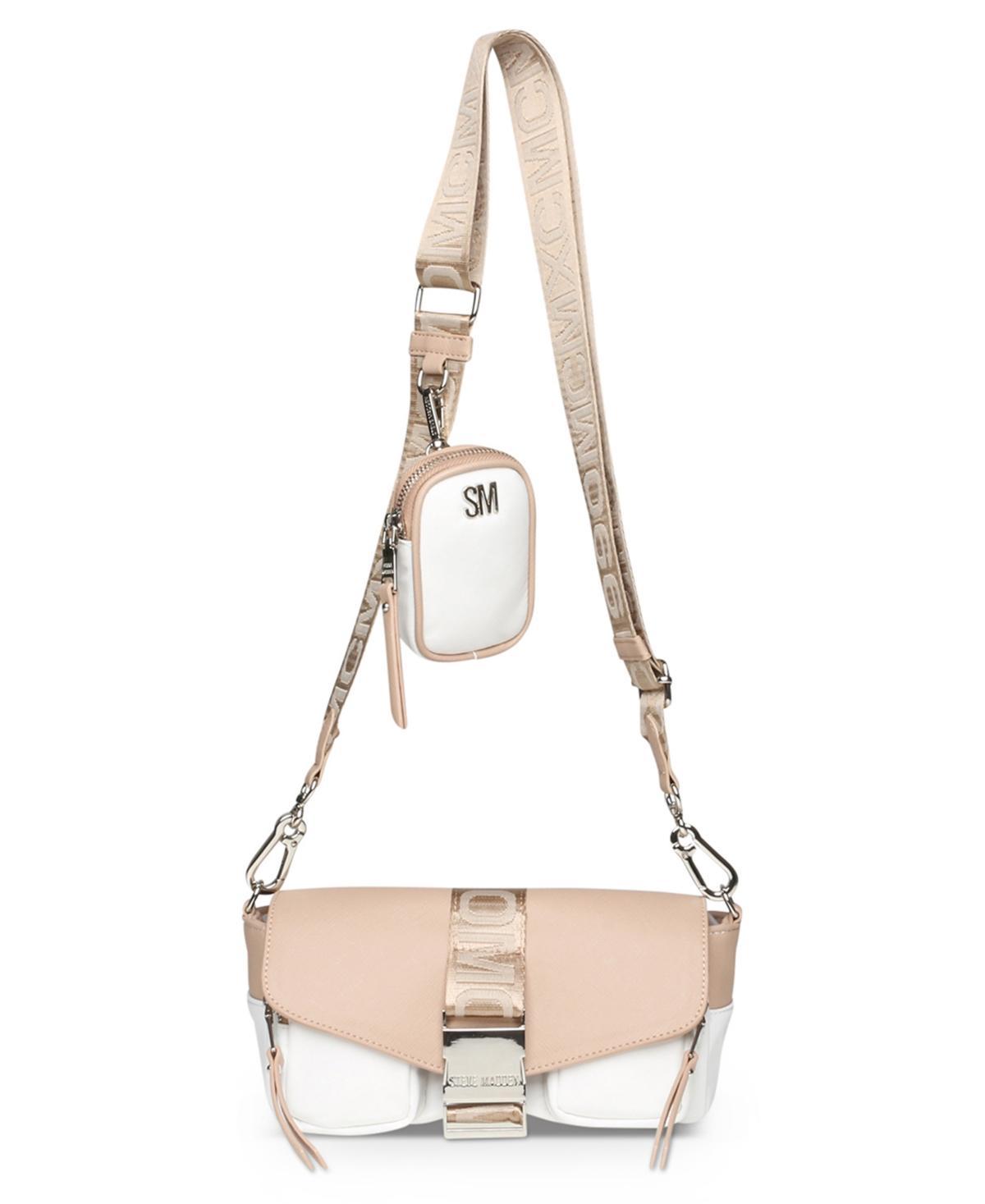 Steve Madden Womens Bmove Crossbody Bag and Removable Pouch - White Product Image