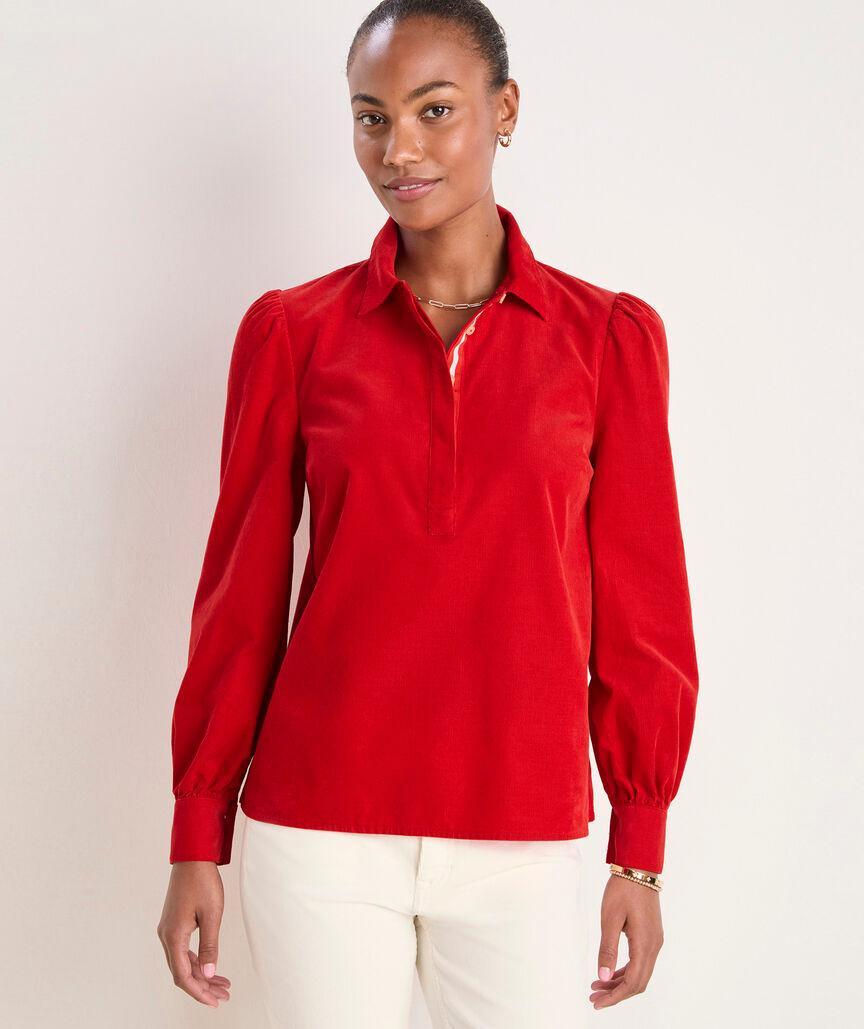 Corduroy Popover Shirt Product Image