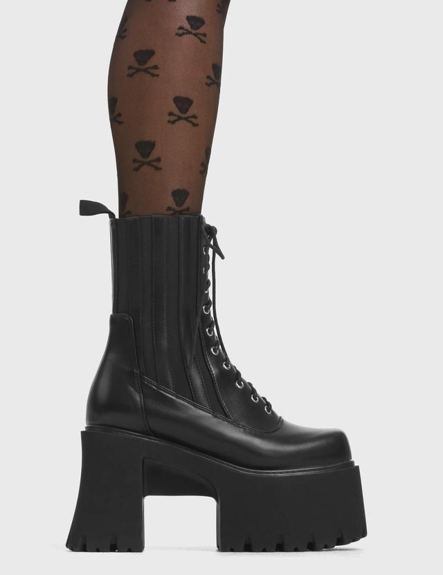 Mislead Me Chunky Platform Ankle Boots Product Image