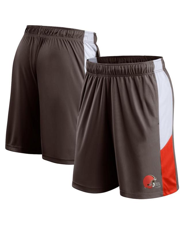 Mens Fanatics Brown Cleveland Browns Prep Colorblock Shorts Product Image