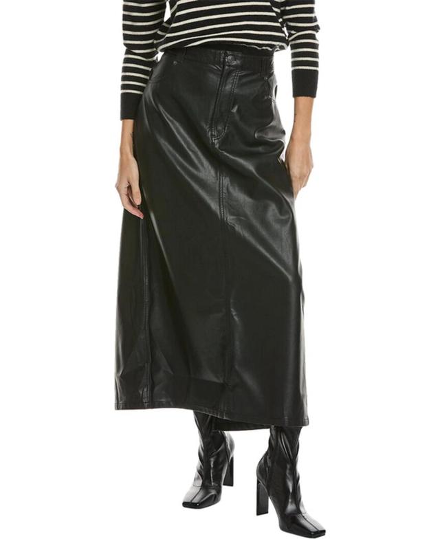 City Slicker Maxi Skirt In Black Product Image