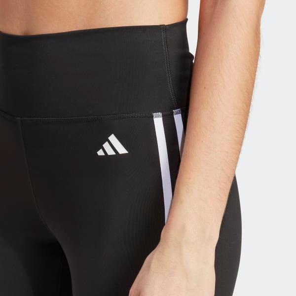 Train Essentials 3-Stripes High-Waisted 3/4 Leggings Product Image