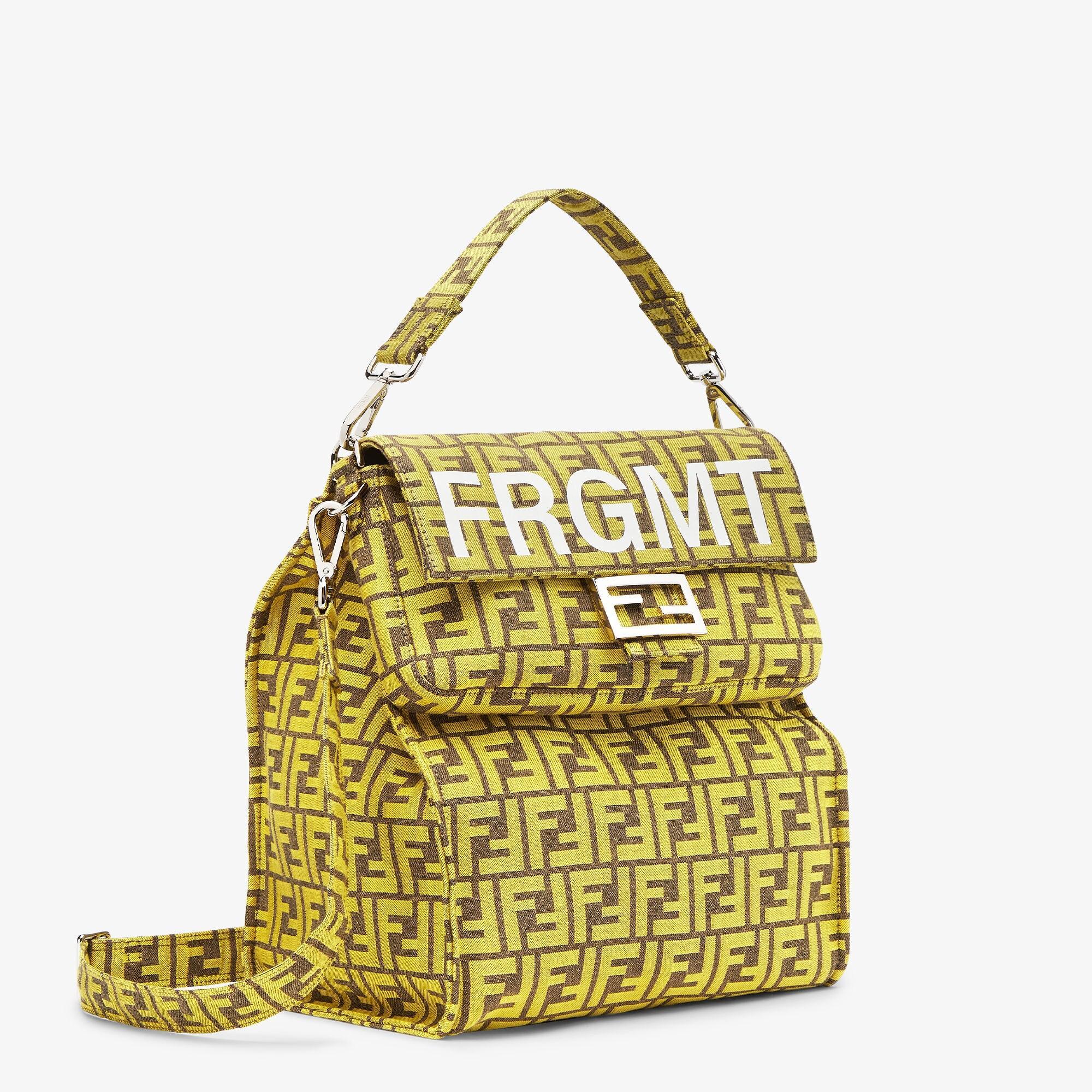 Baguette FoldableFendi x FRGMT yellow FF fabric bag Product Image