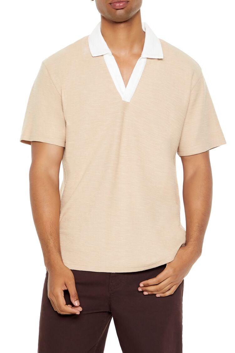 Split-Neck Polo Shirt | Forever 21 Product Image