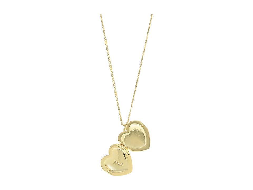 Kate Spade New York J Heart Locket (Clear Necklace Product Image