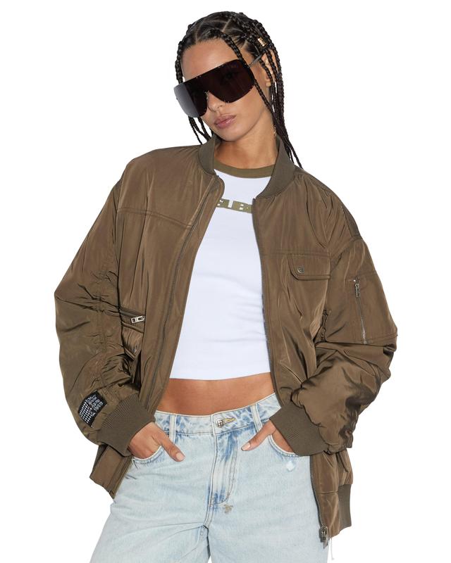 SCORE BOMBER KHAKI/CEDAR Female Product Image