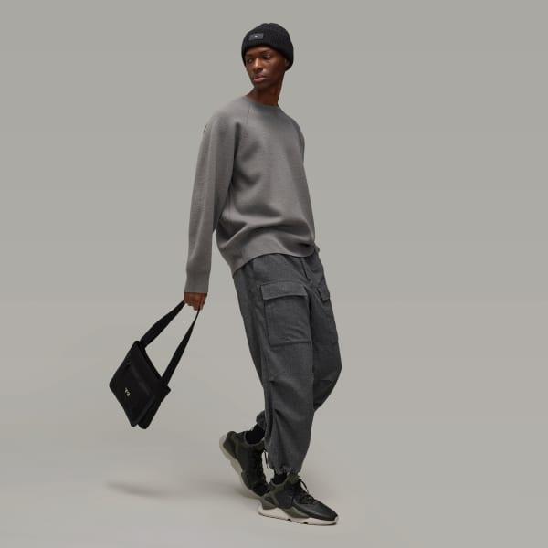 Y-3 Logo Knit Crew Sweatshirt Product Image