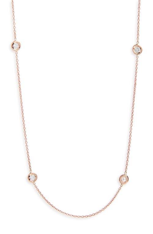 Womens Diamond By The Inch 18K Rose Gold & Diamond 5-Station Necklace/18 Product Image