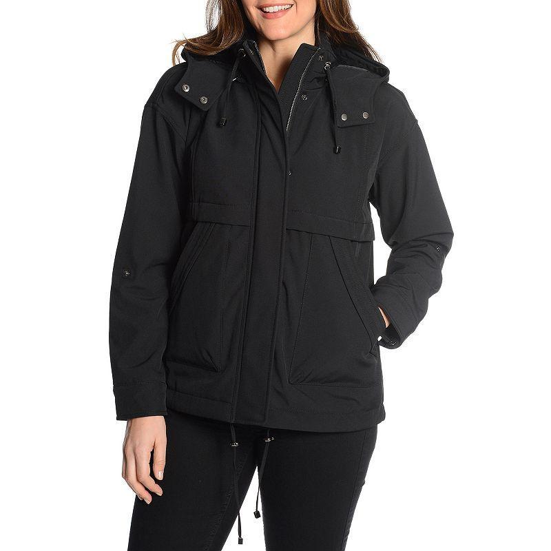 Womens Fleet Street Removable Hood Soft Shell Jacket Product Image