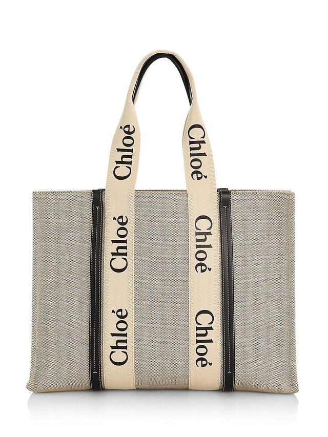 Womens Large Woody Canvas Tote Product Image