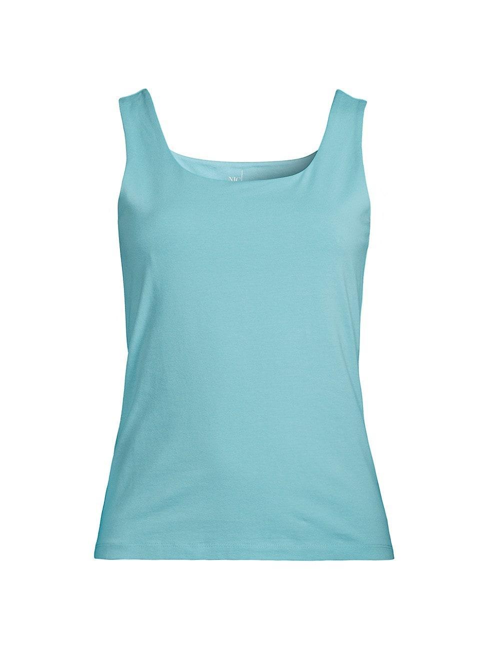 Womens Petite Perfect Stretch Cotton Tank Product Image