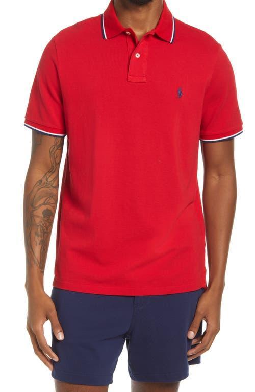 Polo Ralph Lauren Classic-Fit Tipped Mesh Short-Sleeve Polo Shirt -  S Product Image