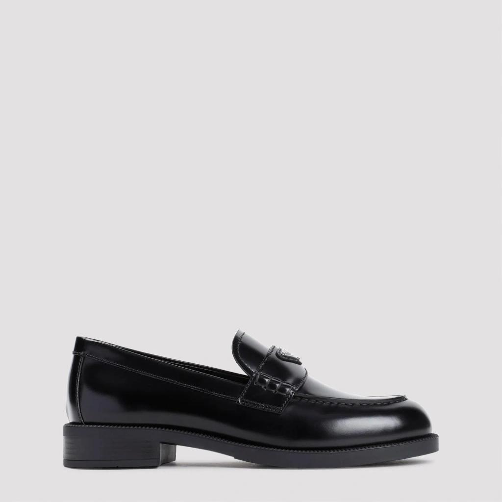 PRADA Black Calf Leather Loafers product image