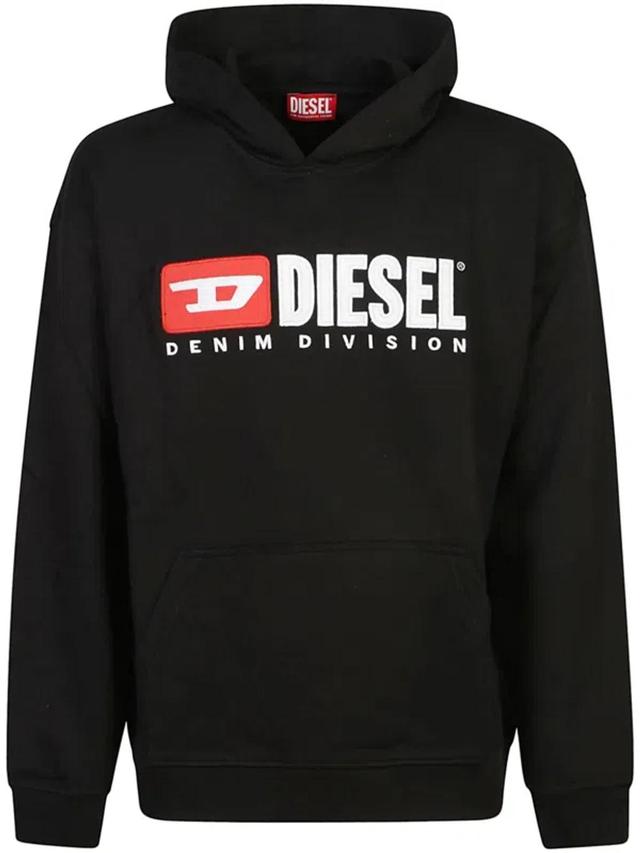 Mens Black Cotton Sweatshirt Product Image