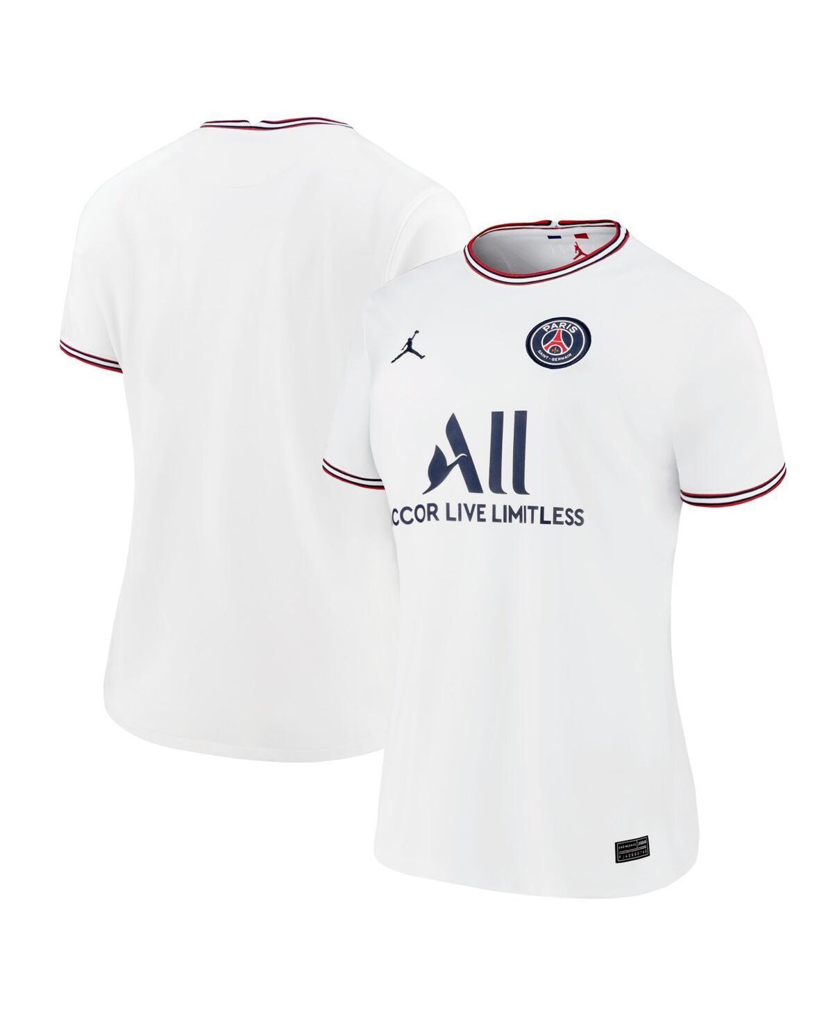 Womens Jordan White Paris Saint-Germain 2021/22 Fourth Replica Jersey - White Product Image