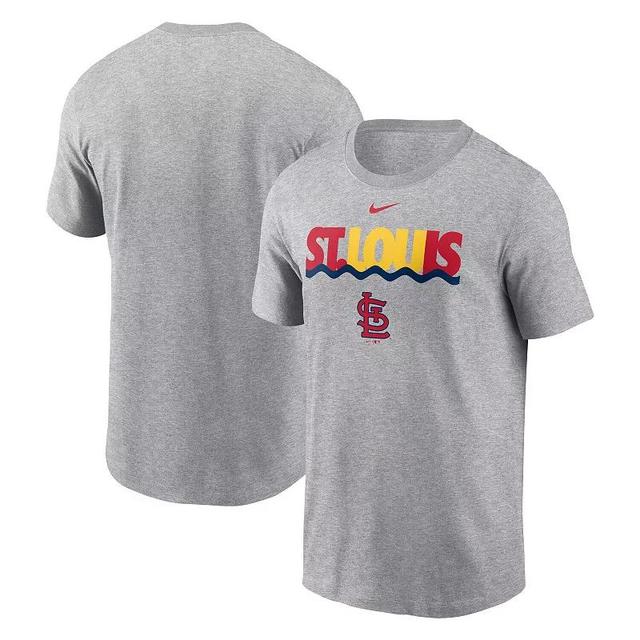 Nike Mens Heather Charcoal St. Louis Cardinals Local Home Town T-Shirt Product Image