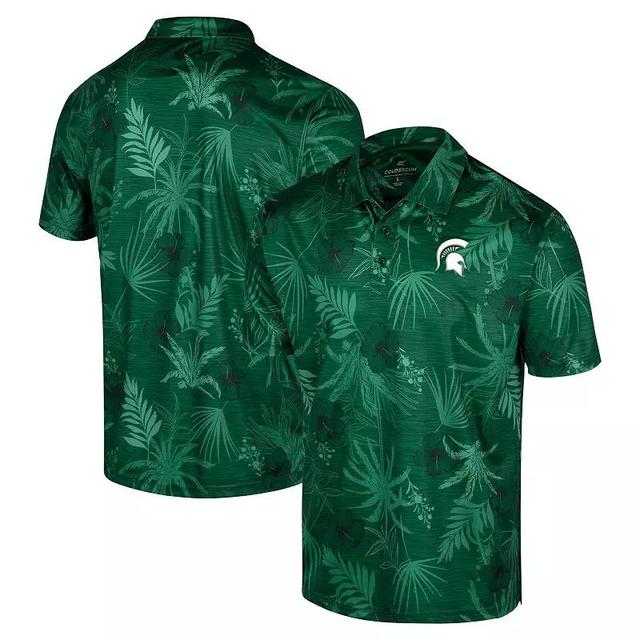 Mens Colosseum Michigan State Spartans Big & Tall Palms Polo Product Image