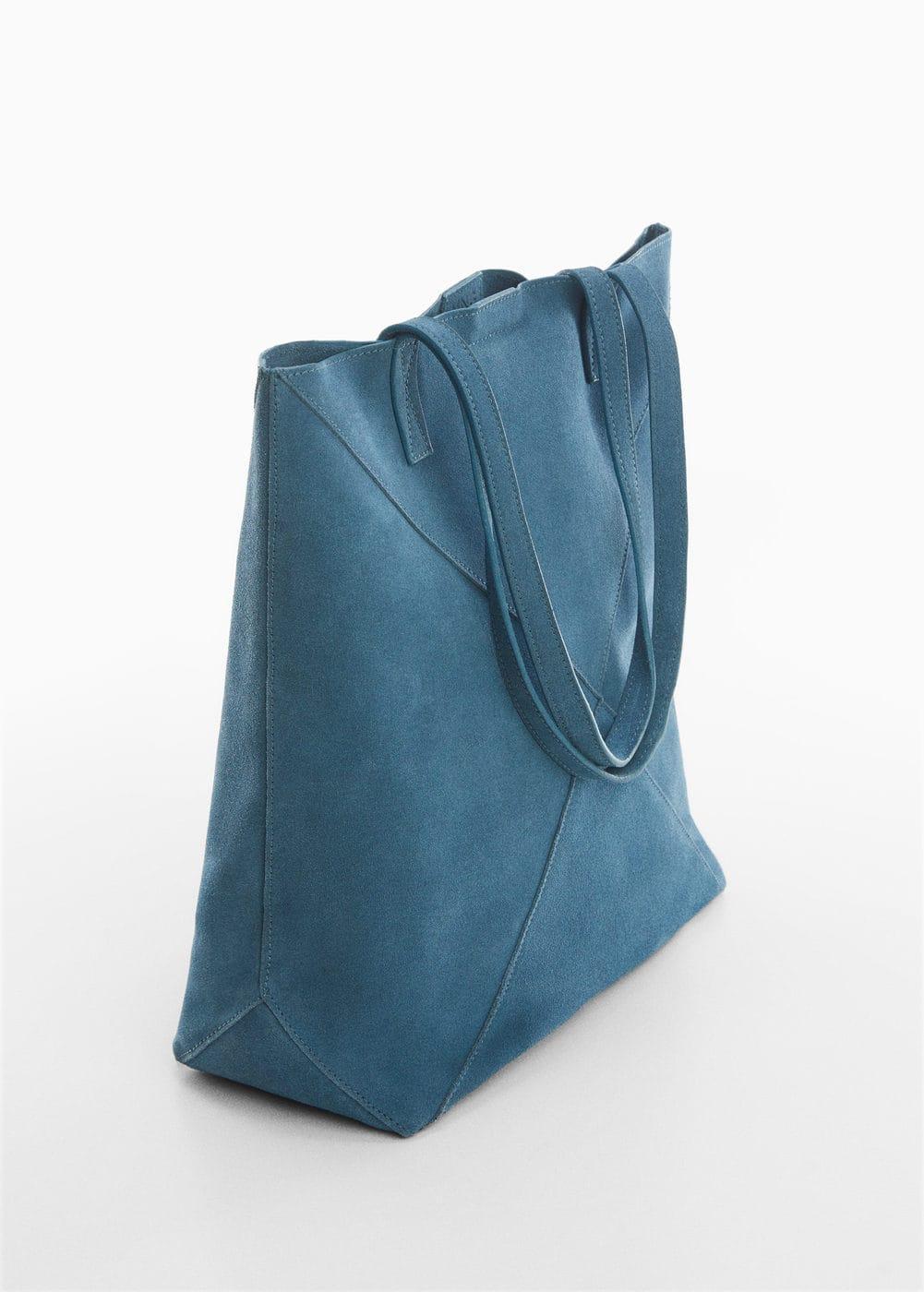 MANGO - Leather shopper bag - One size - Women Product Image