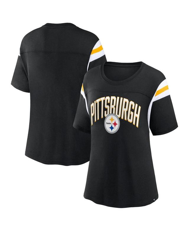 Womens Fanatics Branded Pittsburgh Steelers Earned Stripes T-Shirt Product Image