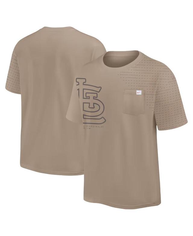 Mens Nike Khaki Philadelphia Phillies Statement Max90 Pocket T-Shirt Product Image