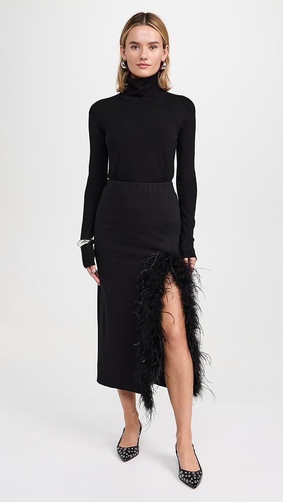 MEIMEIJ Midi Skirt With Feathers | Shopbop Product Image