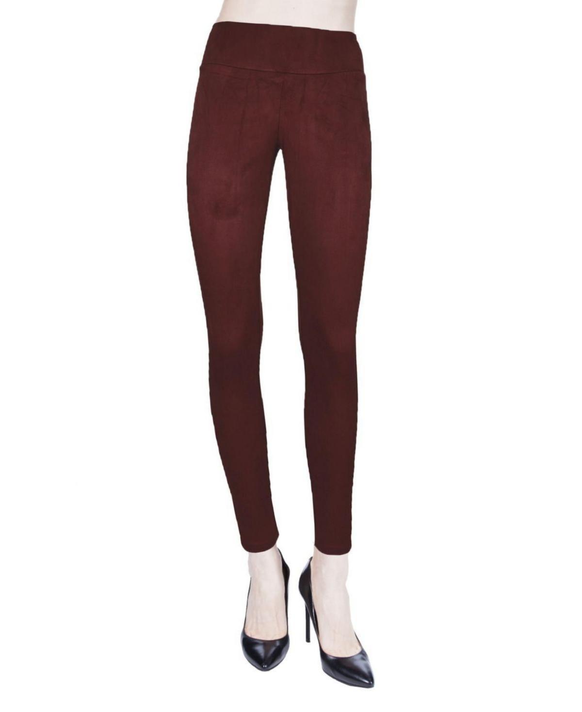 MeMoi Womens Duranza Suede Ankle Length Fashion Leggings Product Image