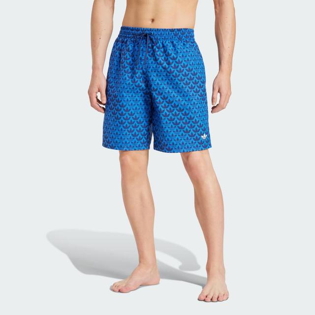 adidas Monogram Swim Shorts Green XL Mens Product Image