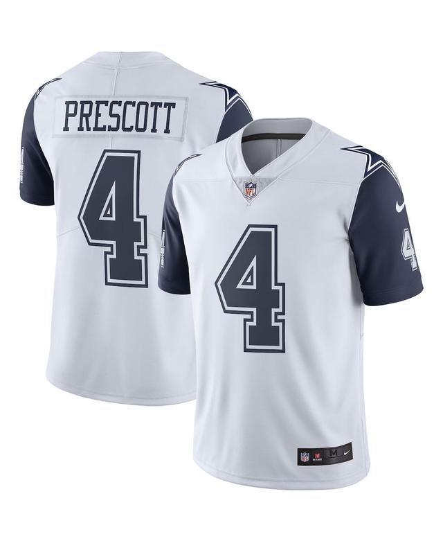 Nike Mens Dak Prescott Dallas Cowboys Color Rush Vapor Limited Jersey - White Product Image