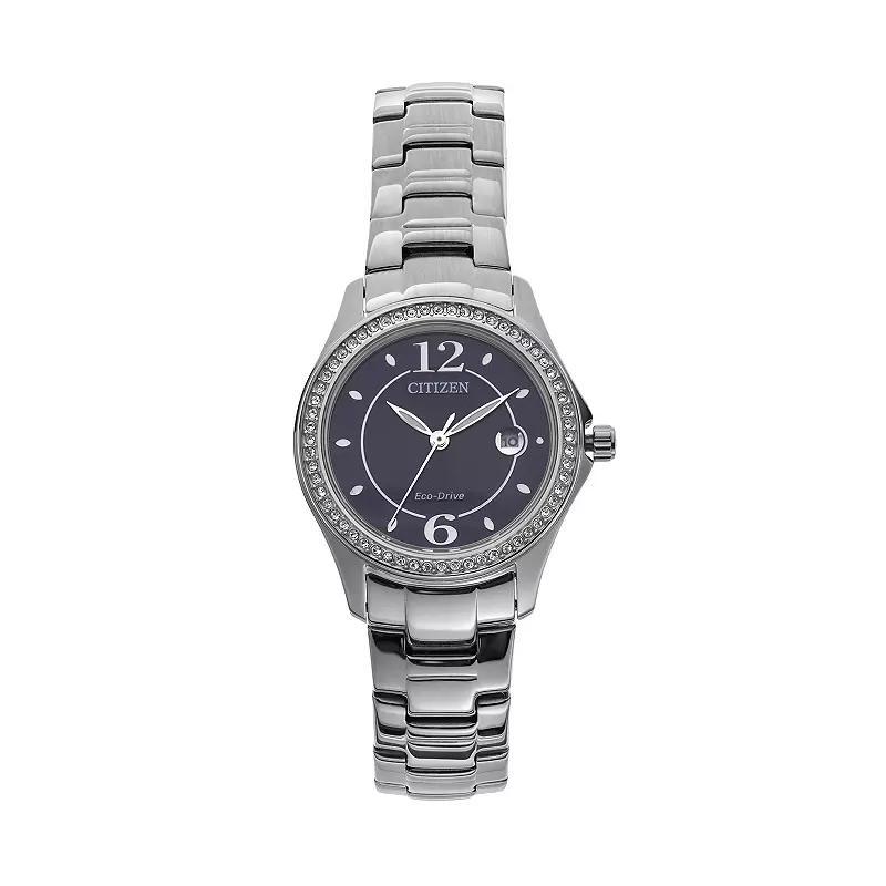 Citizen Eco-Drive Womens Silhouette Stainless Steel Watch Blue Product Image