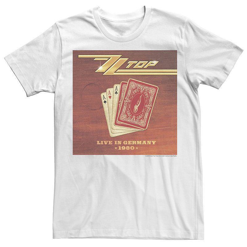 Mens ZZ Top Live In Germany Playing Cards Poster Graphic Tee Product Image