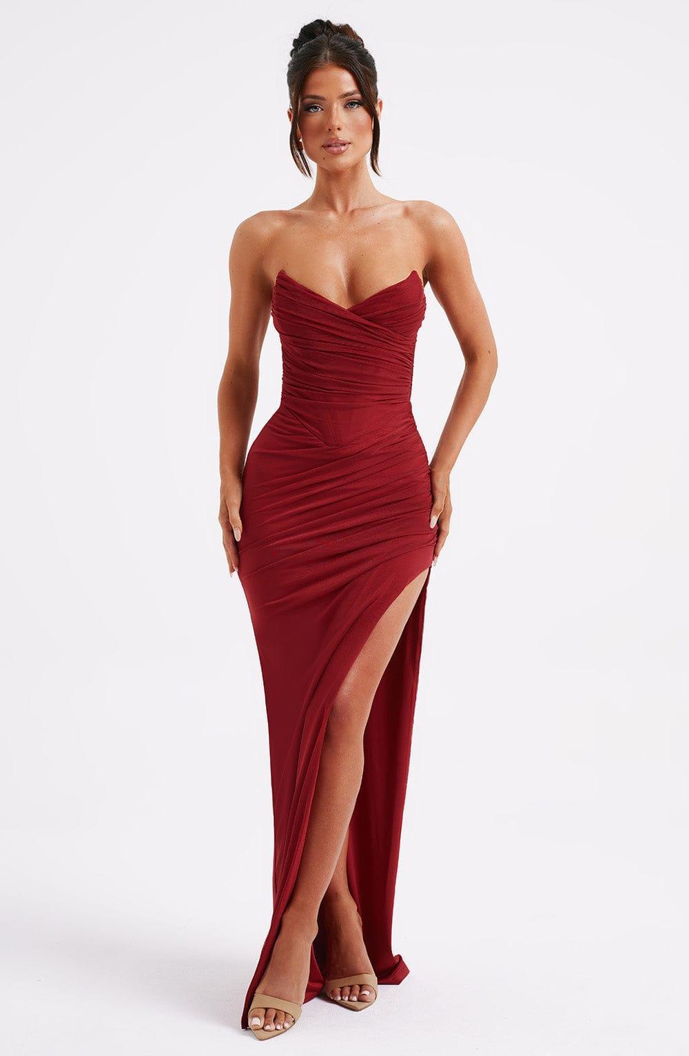 Giovanna Maxi Dress - Wine Product Image