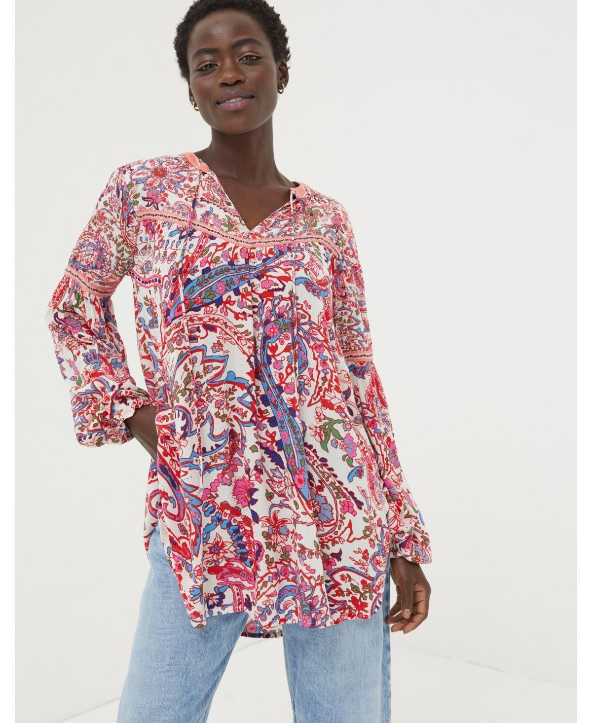 FatFace Womens Georgie Bright Paisley Tunic Product Image