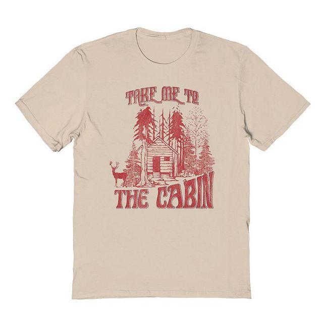 Mens Take Me to the Cabin Graphic Tee, Womens Brown Product Image