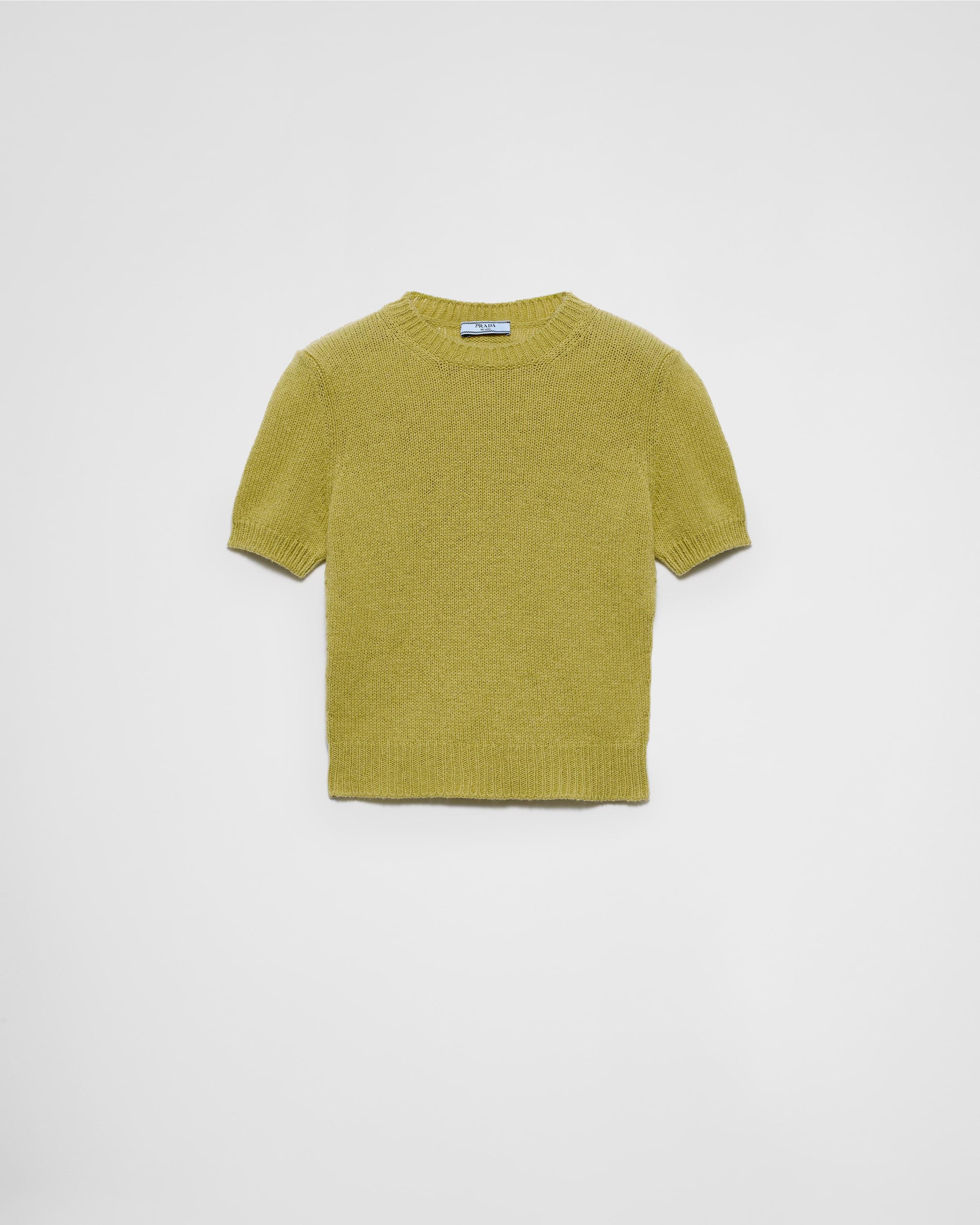 Short-sleeved cashmere sweater Product Image