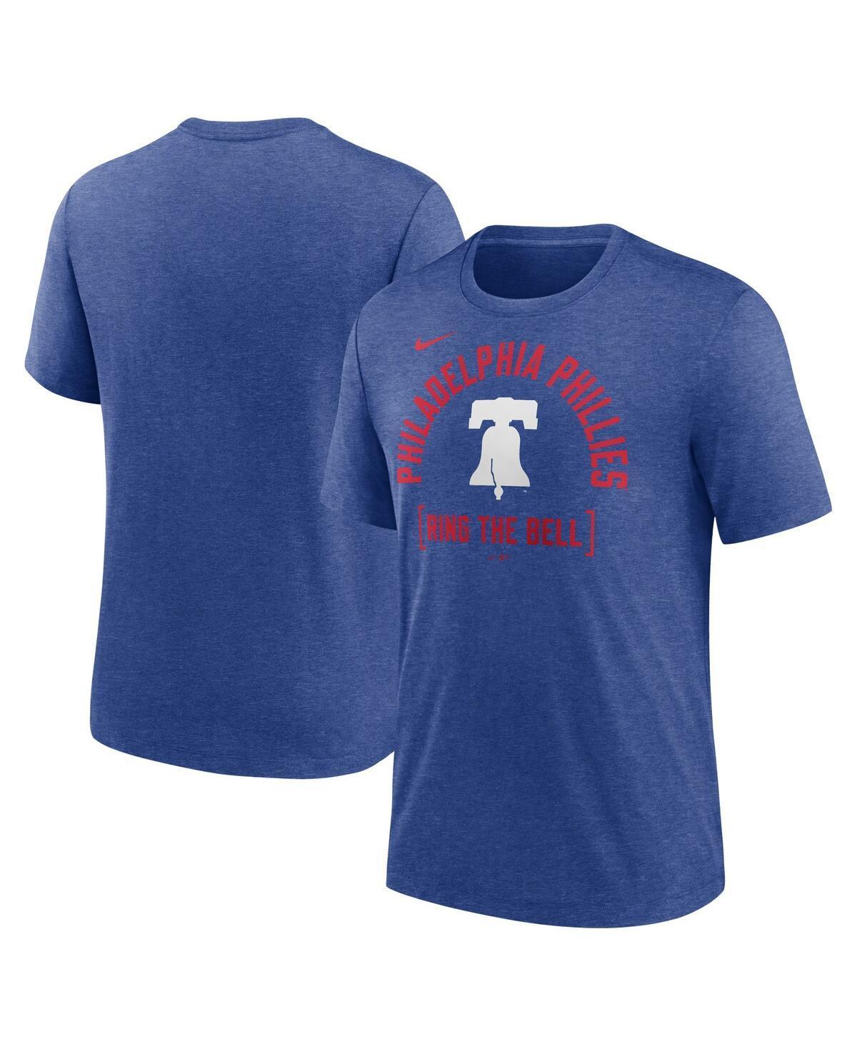 Mens Nike Heather Royal Philadelphia Phillies Swing Big Tri-Blend T-Shirt Product Image