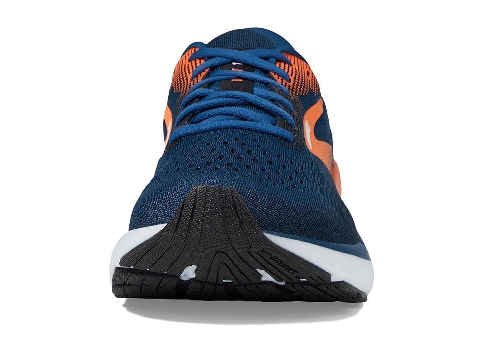 Brooks Ghost 16 (Blue Opal/Black/Nasturtium) Men's Shoes Product Image