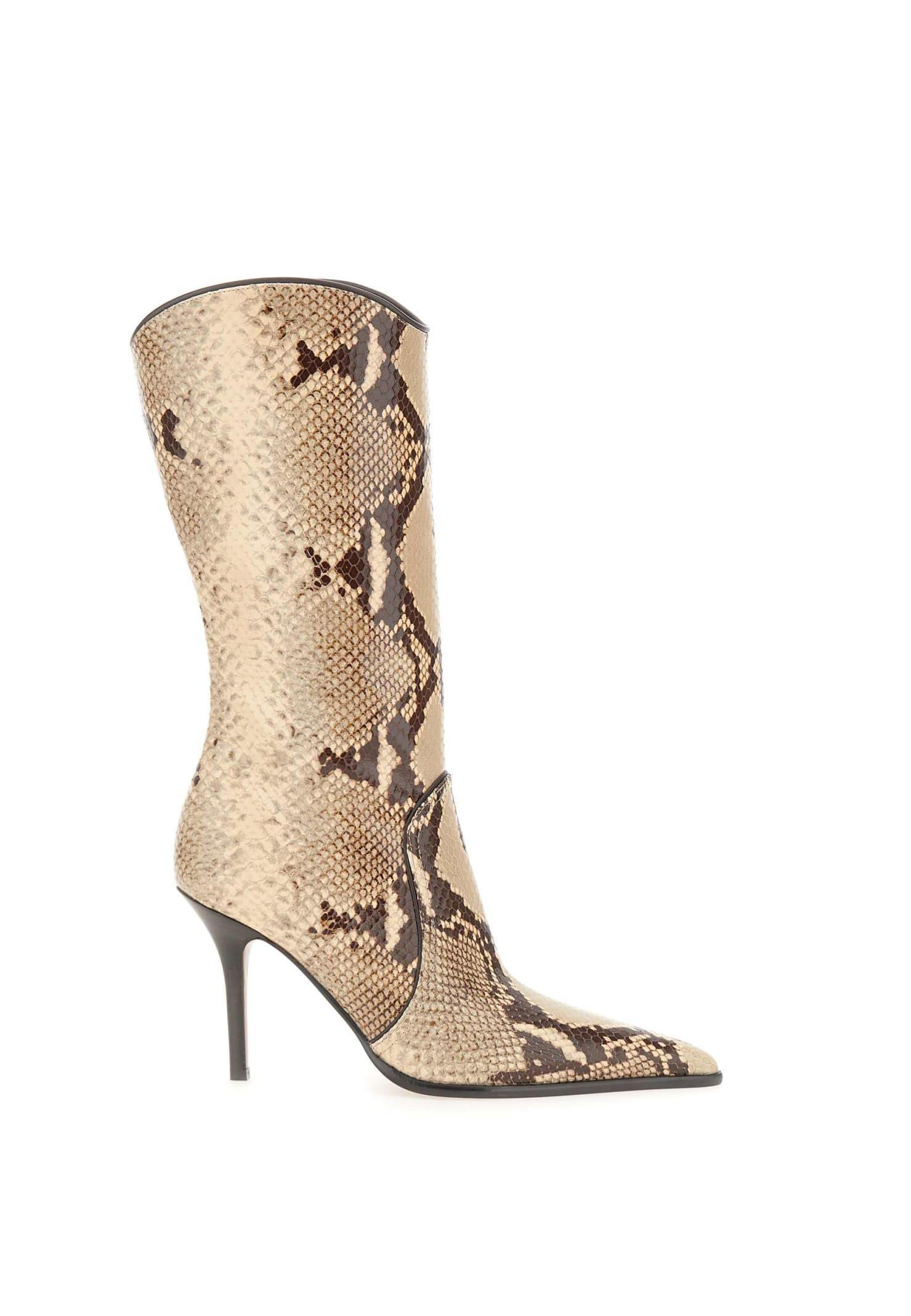 PARIS TEXAS Ashley Midcalf 95 Boot In Pale Yellow Product Image