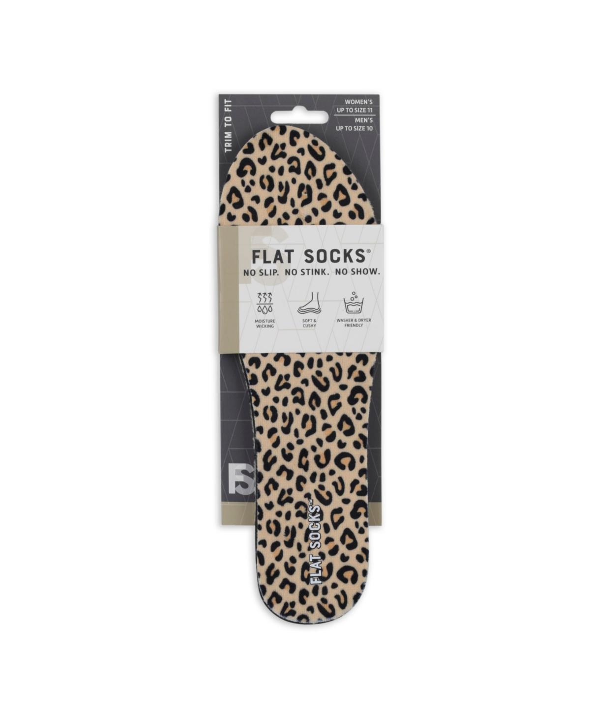 Foot Petals Womens Black, Leopard, Snow Leopard, Flat Socks Womens Shoes Product Image