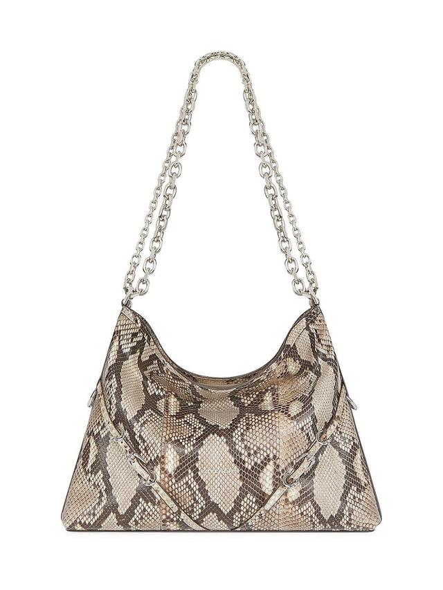 Womens Medium Voyou Chain Bag in Python Product Image