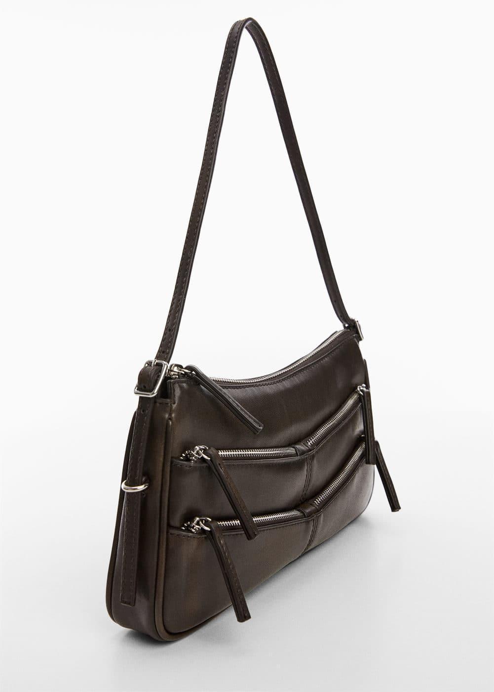 MANGO - Zip-detail shoulder bag - One size - Women Product Image