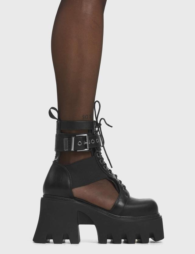 Busy Chunky Platform Ankle Boots Product Image