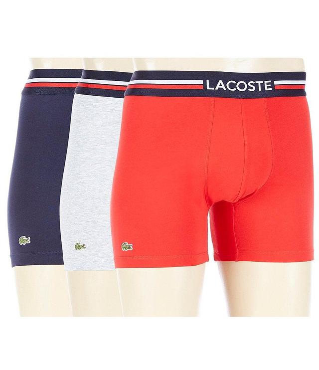 Lacoste Iconic French Flag Boxer Briefs 3-Pack Product Image