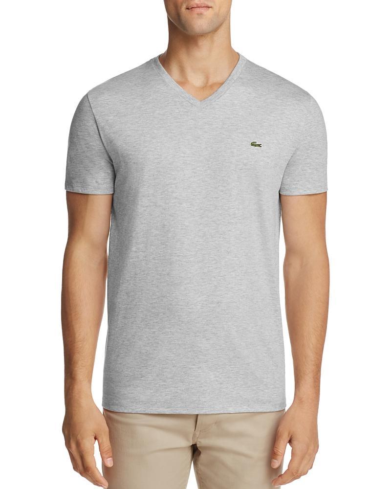 Lacoste V-Neck Pima Cotton Tee Product Image