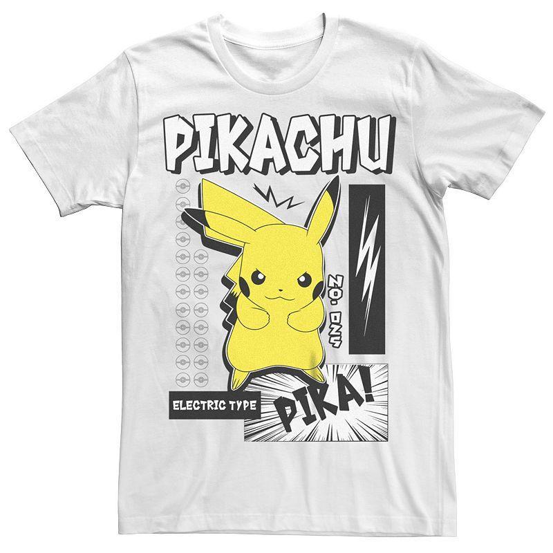 Big & Tall Pokmon Pikachu Electric Type Pika Bam Tee, Mens Product Image